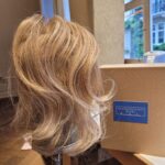 Beispiel für ein Echthaar-Haarteil, massangefertigt in unserer Werkstatt aus gespendetem und gekauftem Haar